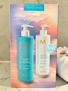 Moroccanoil Volume Shampoo Conditioner Set 16.9 oz Duo Extra Volume